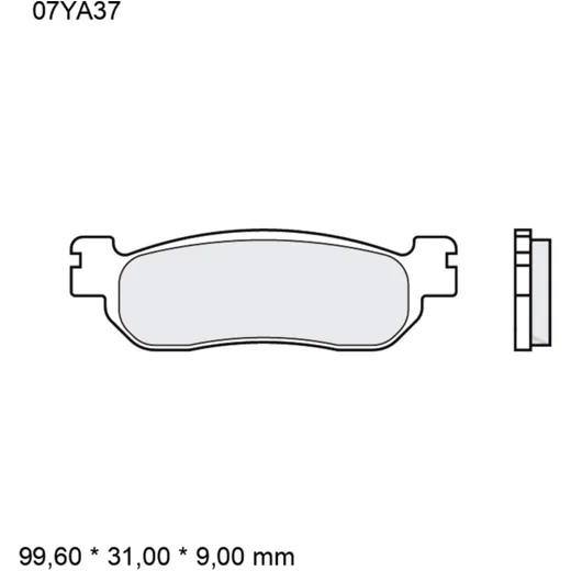 Bremsklotz Sinter hinten SP Brembo Alternative: 7320609 passend