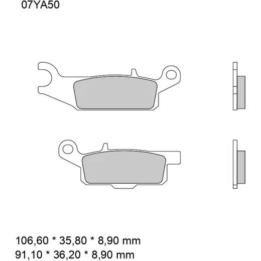 Brake pads sintered off - road sd BREMBO alternative: 7321268 f