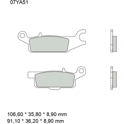 Brake pads sintered off - road sd BREMBO alternative: 7321243 f