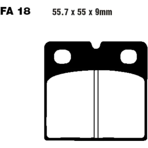 Brake pad semi - sinter v EBC fa018V for: BMW K, R, K1, Moto Guzzi California, Le Mans, SP
