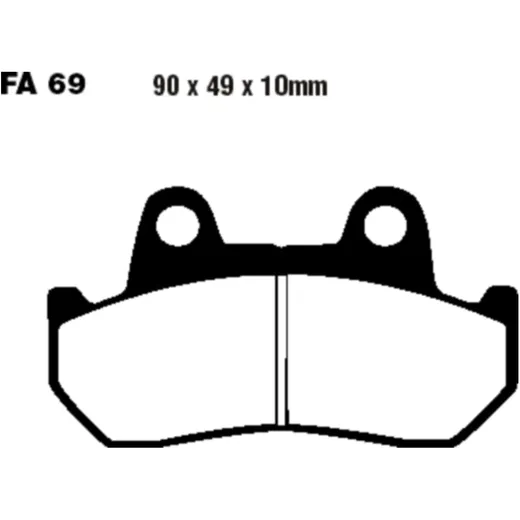 Bremsklotz Semi - Sinter V EBC passend für: Honda CB, VF, CX, XL