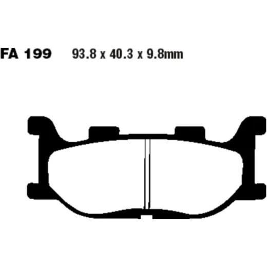 Bremsklotz Semi - Sinter V EBC passend für: Yamaha YP, XP