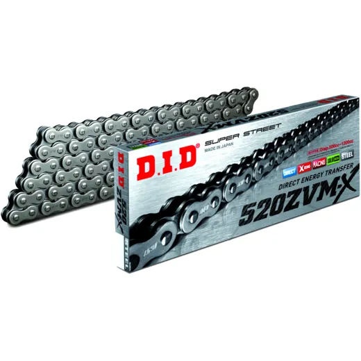DID X-RING CHAIN 520ZVMX METRE WITHOUT JOINING LINK