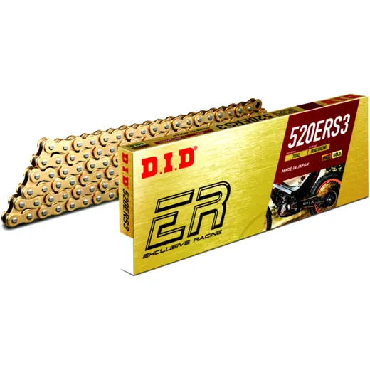 DID 520ERS3 Gold Kette offen mit Clipschloss für Motorräder