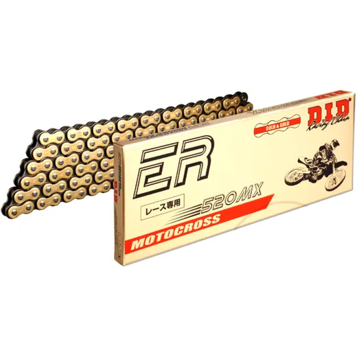 DID non o - ring chain gold/black 520mx/116 open chain with clip link for: Honda CRF, CR