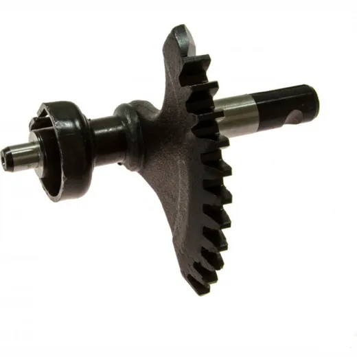 Kick start shaft and gear