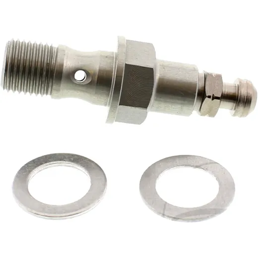 Hohlschraube einfach M10 x 1. 25 19 mm mit Entlüfterventil passend für: Honda VFR