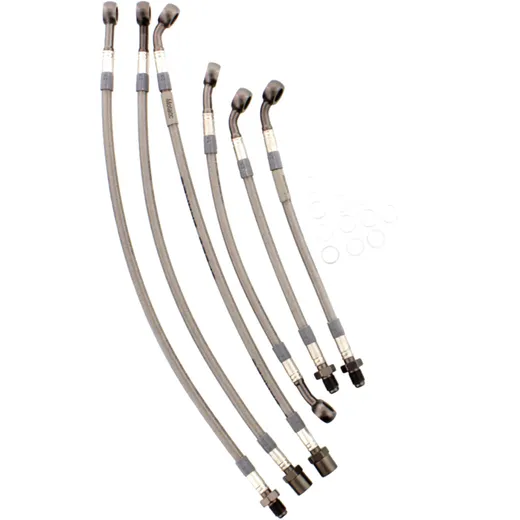 Bremsschlauch Stahlflex Kit Anschluss anthrazit 6 - teilig passend für: BMW K 7570106