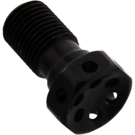 Hohlschraube M10 x 1 Alu Racing schwarz