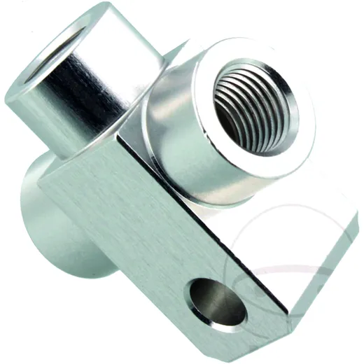 3-Wege Verteiler geschraubt TYP833 3/8 UNF silber