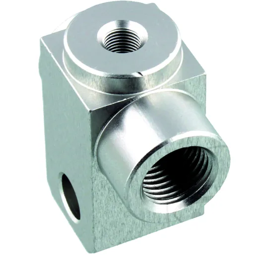 3 Way Threaded Manifold TYP8813 Silver for Motorcycles