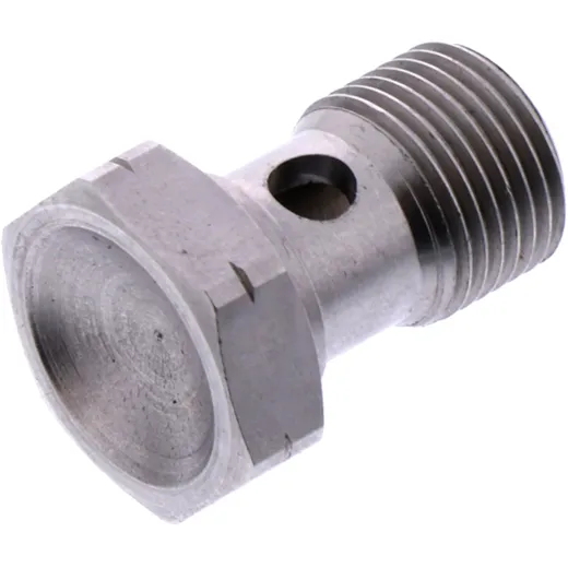 Banjo Bolt M12X1 in Silver for Motorcycles