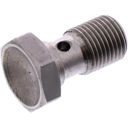 Hohlschraube einfach 1/8 Edelstahl silber