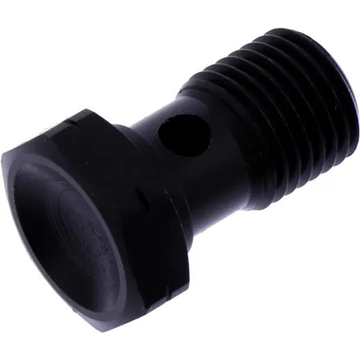 Hohlschraube M12 x 1,25 einfach in Schwarz aus Edelstahl
