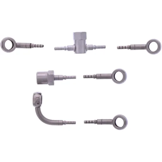 Bremsschlauch Stahlflex Kit Anschluss silber 4 - teilig passend für: BMW R 7576033