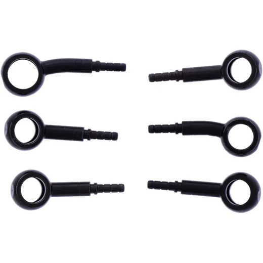 Braided steel brake hose kit fittings black 3 piece for: Ducati Multistrada