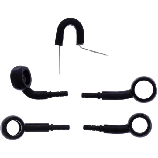 Braided steel brake hose kit fittings black 2 piece for: Ducati Multistrada
