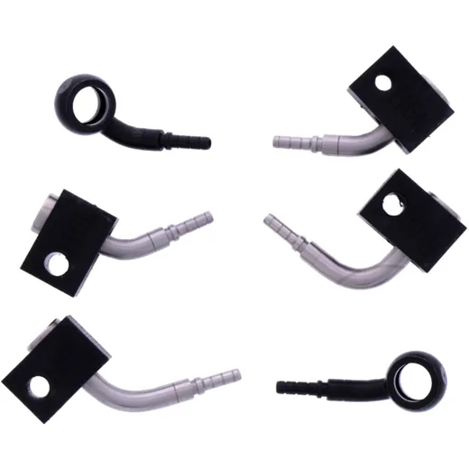 Bremsschlauch Stahlflex Kit Anschluss schwarz 3 - teilig passend für: Honda CB