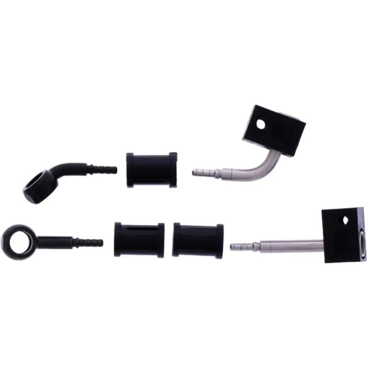 Bremsschlauch Stahlflex Kit Anschluss schwarz 2 - teilig passend für: Honda CB 7576055