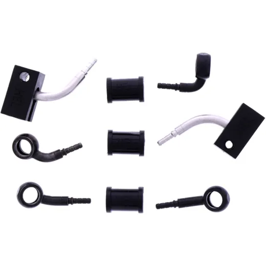 Bremsschlauch Stahlflex Kit Anschluss schwarz 3 - teilig passend für: Honda CBR