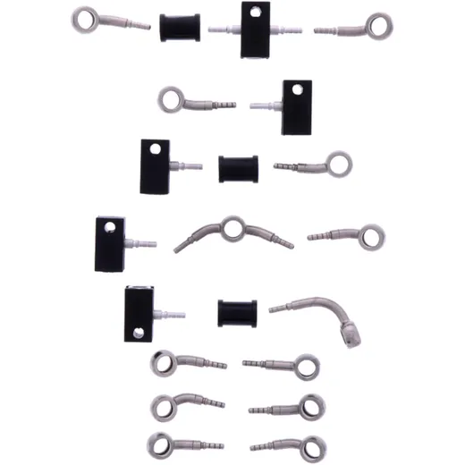 Bremsschlauch Stahlflex Kit Anschluss silber 10 - teilig passend für: Honda CBR