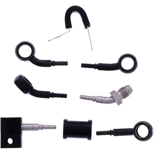 Bremsschlauch Stahlflex Kit Anschluss schwarz 3 - teilig passend für: Honda CBR 7576074