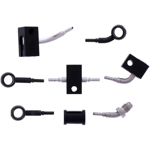 Bremsschlauch Stahlflex Kit Anschluss schwarz 4 - teilig passend für: Honda CBR 7576077