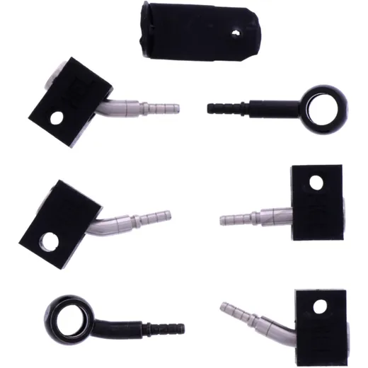 Bremsschlauch Stahlflex Kit Anschluss schwarz 3 - teilig passend für: Honda CBR 7576082