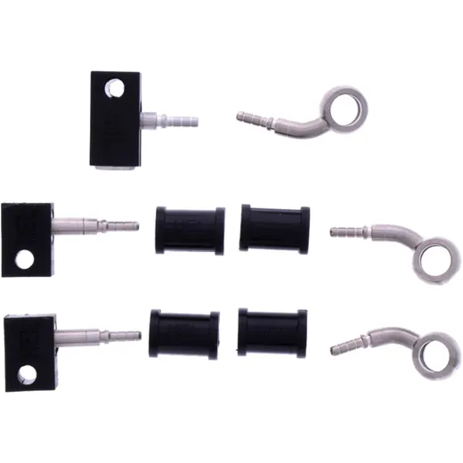 Bremsschlauch Stahlflex Kit Anschluss silber 3 - teilig passend für: Honda FJS