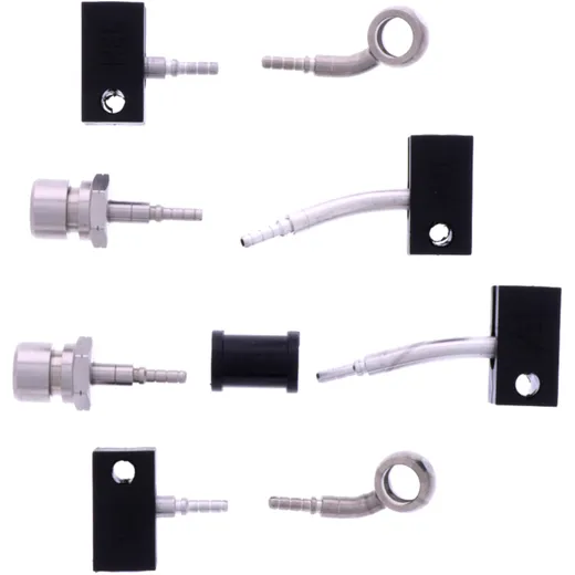 Bremsschlauch Stahlflex Kit Anschluss silber 4 - teilig passend für: Honda FJS