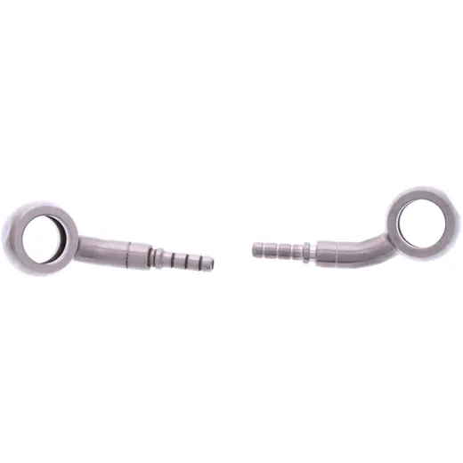 Braided steel brake hose kit fittings silver 1 piece for: Honda MSX