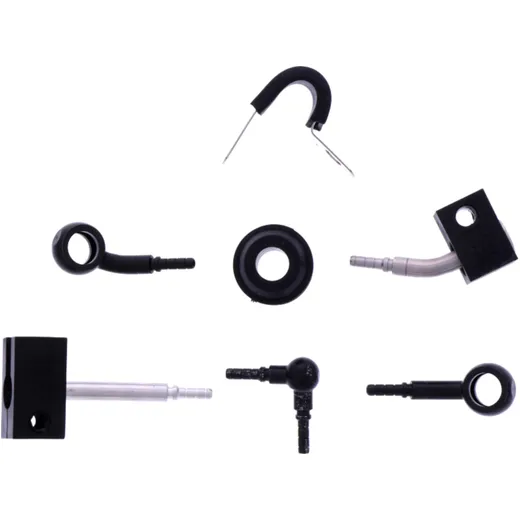 Bremsschlauch Stahlflex Kit Anschluss schwarz 3 - teilig passend für: Honda MSX
