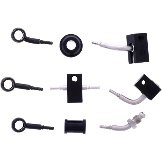 Bremsschlauch Stahlflex Kit Anschluss schwarz 4 - teilig passend für: Honda CB 7576093