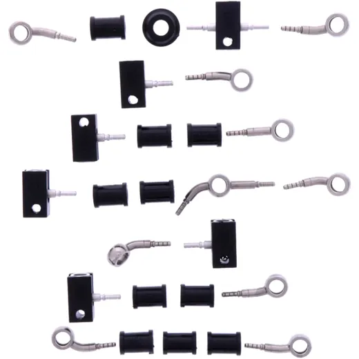 Bremsschlauch Stahlflex Kit Anschluss silber 9 - teilig passend für: Honda VFR