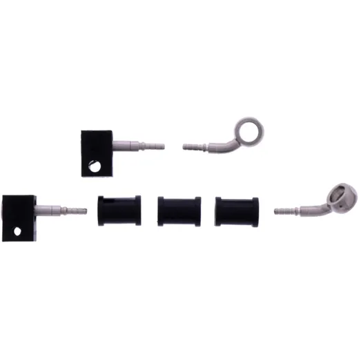 Bremsschlauch Stahlflex Kit Anschluss silber 2 - teilig passend für: Kawasaki Vulcan