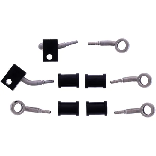 Bremsschlauch Stahlflex Kit Anschluss silber 3 - teilig passend für: Kawasaki Z