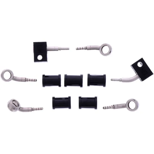 Bremsschlauch Stahlflex Kit Anschluss silber 3 - teilig passend für: Kawasaki Z 7576109