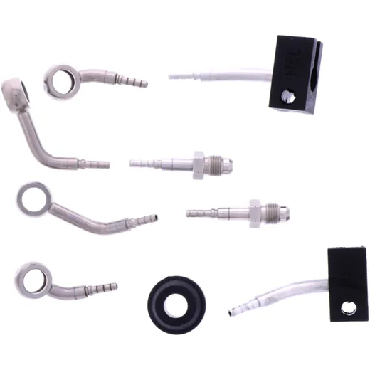 Bremsschlauch Stahlflex Kit Anschluss silber 4 - teilig passend für: Kawasaki Z