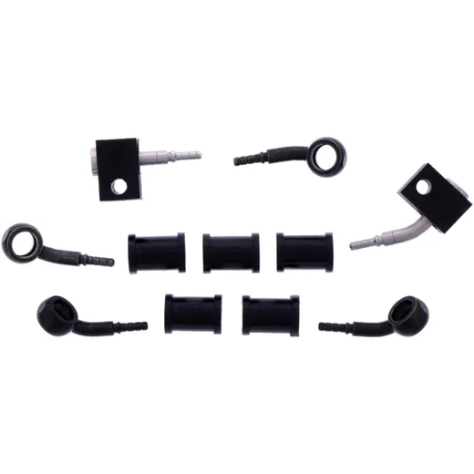 Bremsschlauch Stahlflex Kit Anschluss schwarz 3 - teilig passend für: Kawasaki Z 7576111