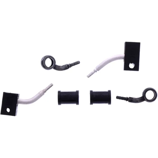 Bremsschlauch Stahlflex Kit Anschluss schwarz 2 - teilig passend für: Kawasaki ZX - 10R