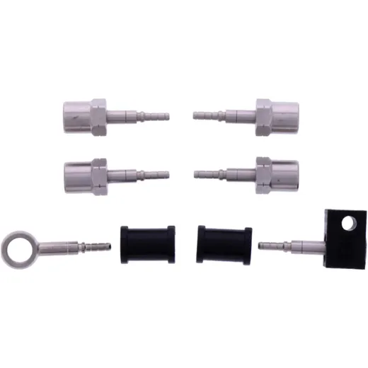 Bremsschlauch Stahlflex Kit Anschluss silber 3 - teilig passend für: Kawasaki ZZR