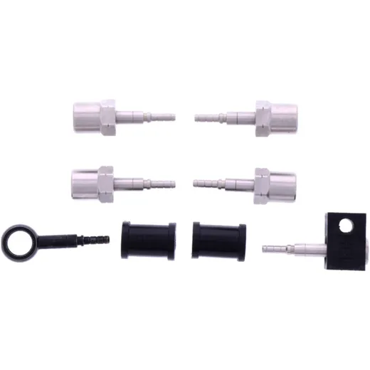 Bremsschlauch Stahlflex Kit Anschluss schwarz 3 - teilig passend für: Kawasaki ZZR