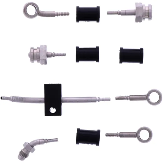 Bremsschlauch Stahlflex Kit Anschluss silber 4 - teilig passend für: Suzuki AN