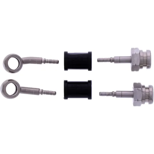 Bremsschlauch Stahlflex Kit Anschluss silber 2 - teilig passend für: Suzuki AN