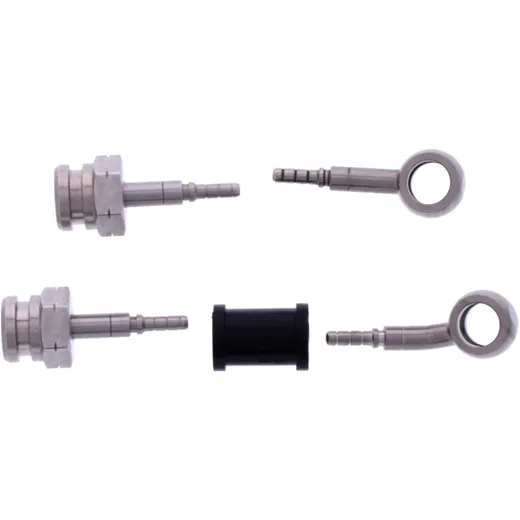 Bremsschlauch Stahlflex Kit silber 2-teilig