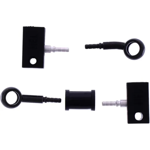 Bremsschlauch Stahlflex Kit mit schwarzen Anschlüssen 2-teilig 7576152