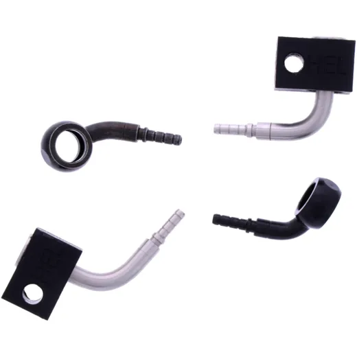 Bremsschlauch Stahlflex Kit Anschluss schwarz 2-teilig 1178938