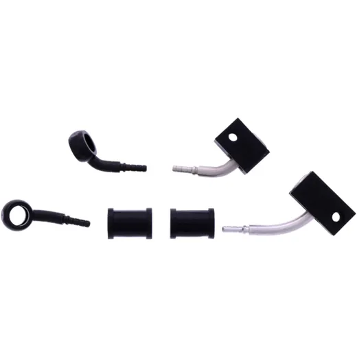 Bremsschlauch Stahlflex Kit 2-teilig schwarz