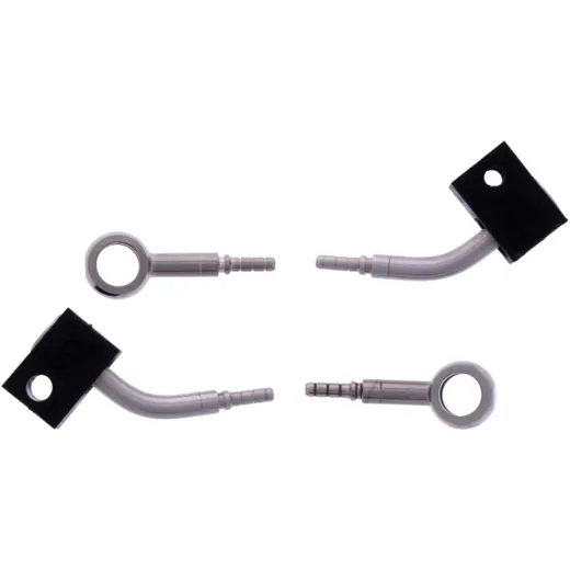 Bremsschlauch Stahlflex Kit silber 2-teilig 7576174