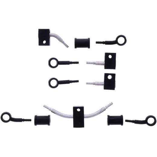 Bremsschlauch Kit Stahlflex schwarz 5-teilig für Motorräder